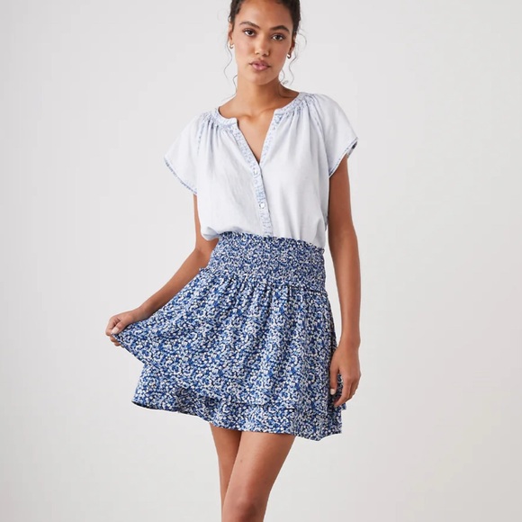 Rails Addison Navy Floral Mini Skirt - Picture 11 of 12